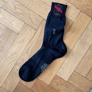Chicory Black Men's Dress Socks by